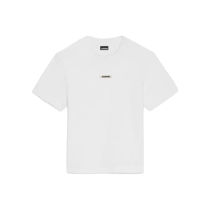 Jacquemus Le T Shirt Gros Grain 'White'-0