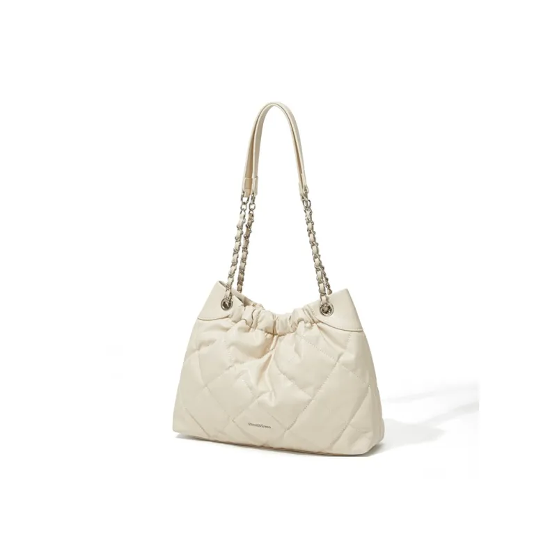 CinvaiKrose Synthetic Leather Shoulder Bag, Tote Bag, Shopping Bag Large Size Women's Black/White-9