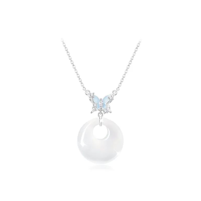 JOYDINNY Chalcedony Necklaces Women's-0