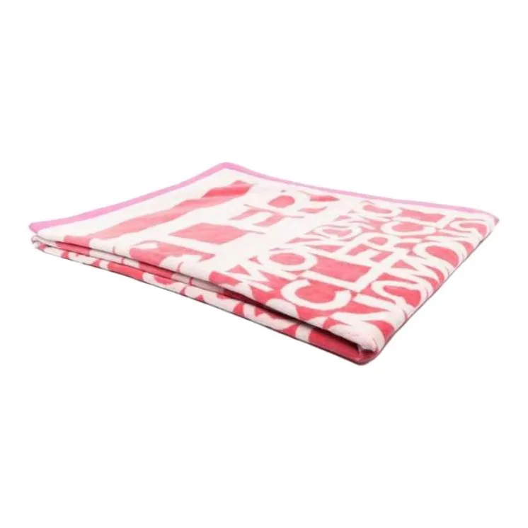 Moncler Cotton Knit Scarves Women's Pink-1