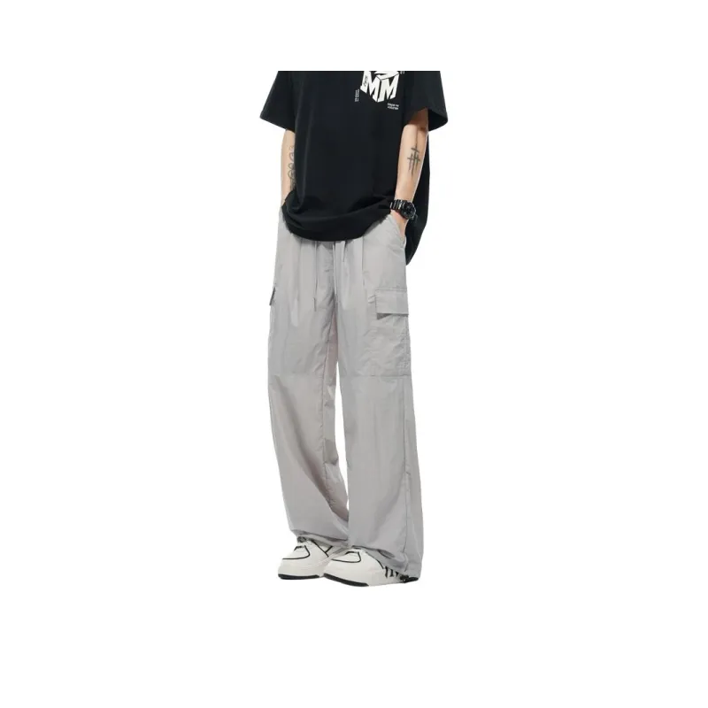 VERAF CA Casual Pants Unisex Solid Color-8