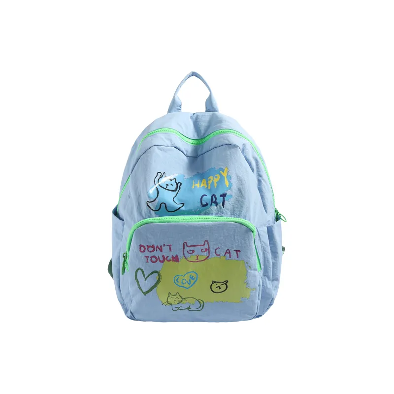 SUN EARTH &U Nylon Fabric Backpack Women's Multicolor-0