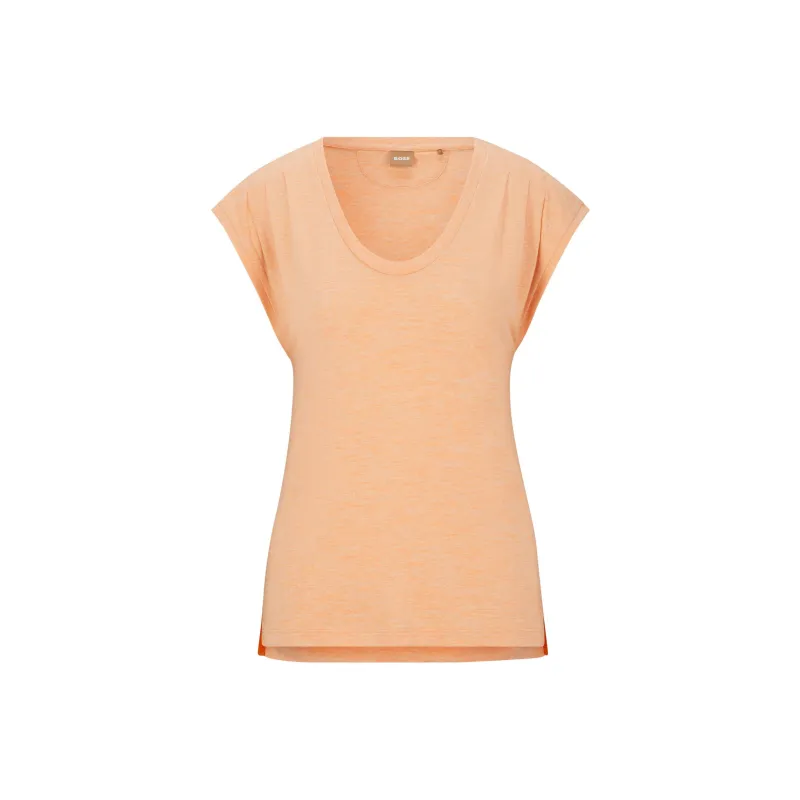 HUGO BOSS Regular T Shirt Women's Orange-0