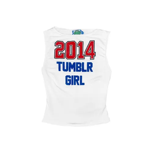 Omighty Tank Tops Women's White