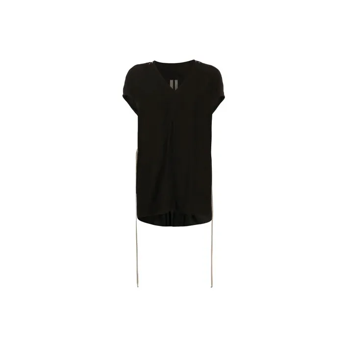 RICK OWENS Longline Drawstring Waist T shirt-0