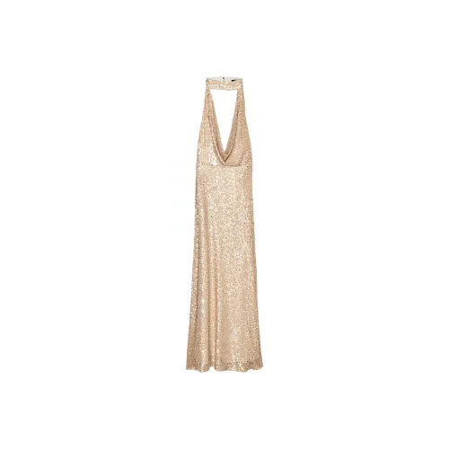 ZARA Slip Dress Women's Light Pink