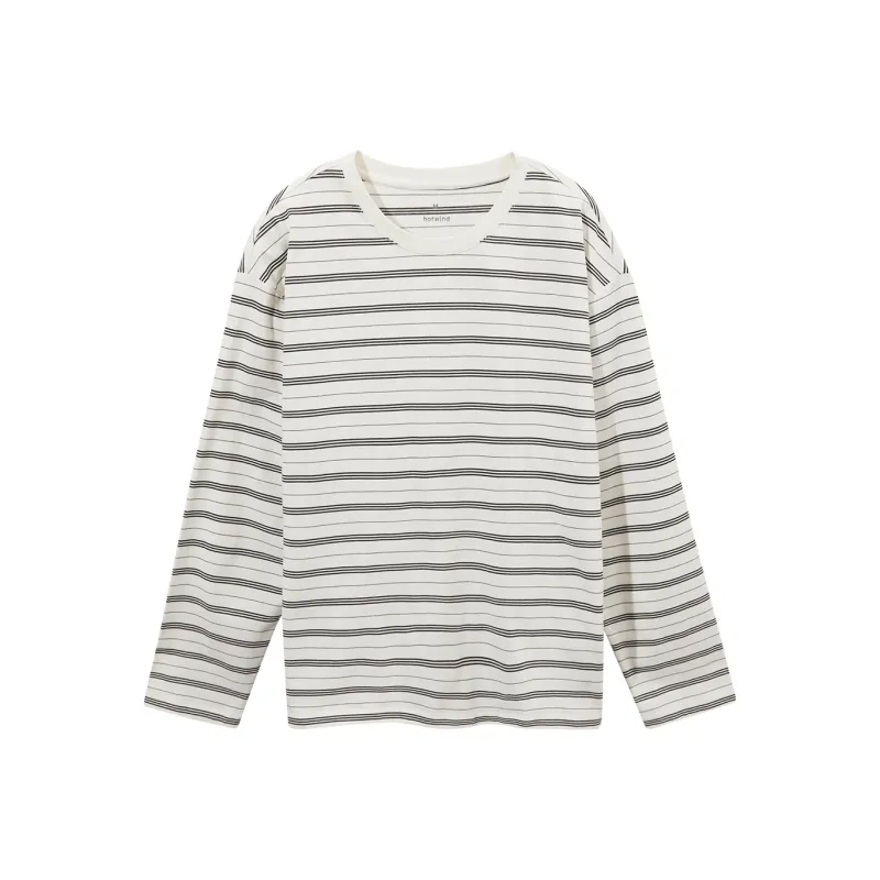 Hotwind T Shirt Women's Beige Black-0