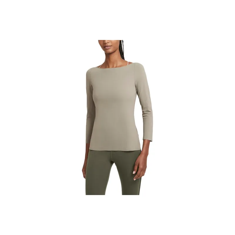 Nike Yoga Luxe Regular T-Shirt Women's Light Army Green-0