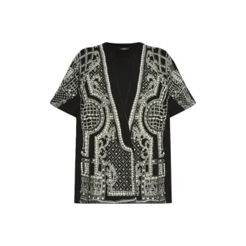 BALMAIN Printed Oversized T Shirt