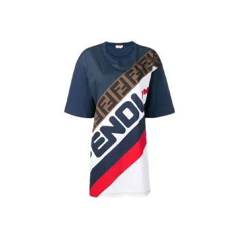 FENDI X Fila Over Sized T Shirt 'Blue'