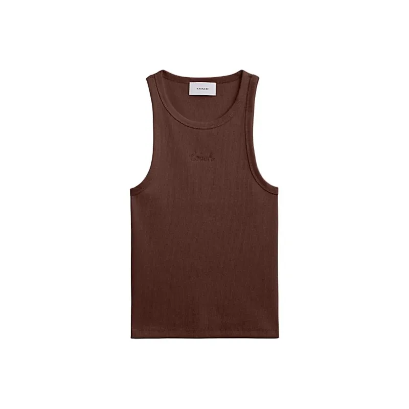 COACH SS34 Tank Top Women's Umber-0