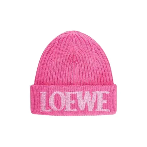 LOEWE Wool Beanies Women's Pink