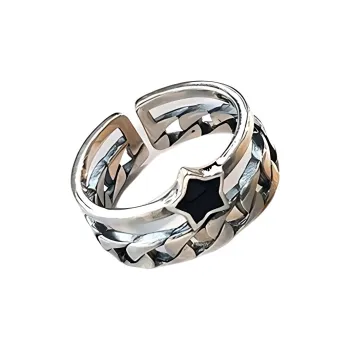 Regalrose 925 Sterling Silver Rings Women's Silver, Qi