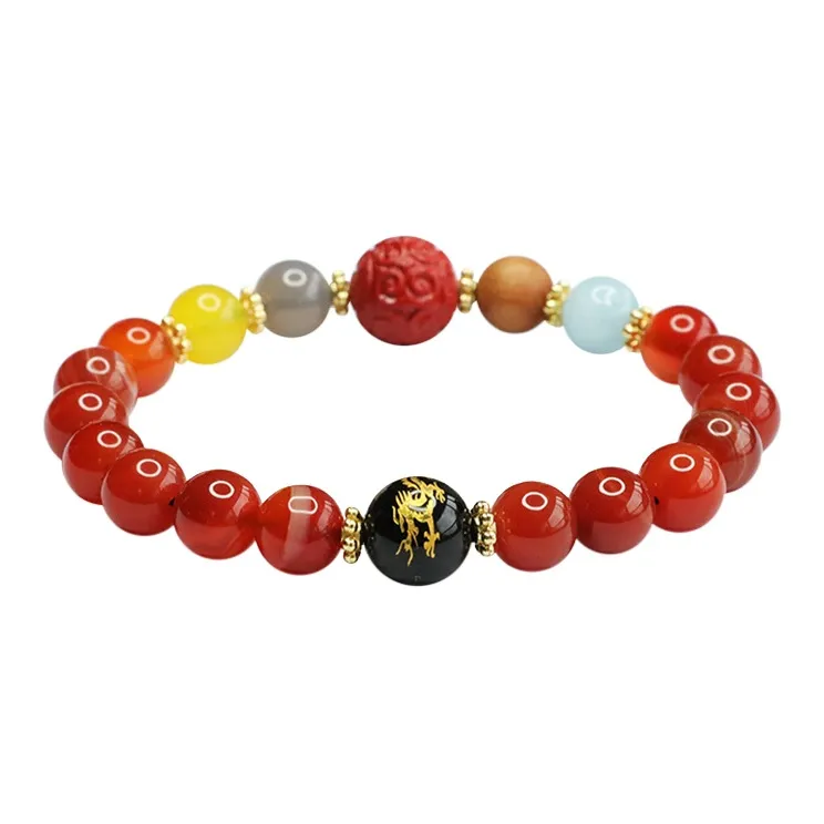 The Years Are Quiet Agate Bracelets Unisex-6