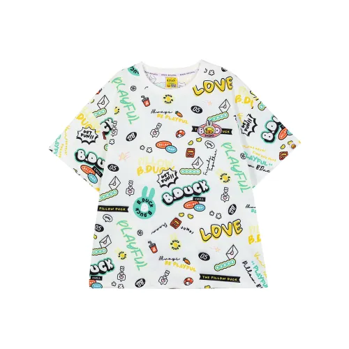 B.Duck T Shirt Women's White All Over Print