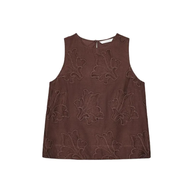 ZARA ZW Series T Shirt Women's Brown-0