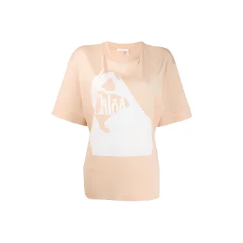 Chloe Drop Shoulder Sleeve T Shirt Women's Light Pink