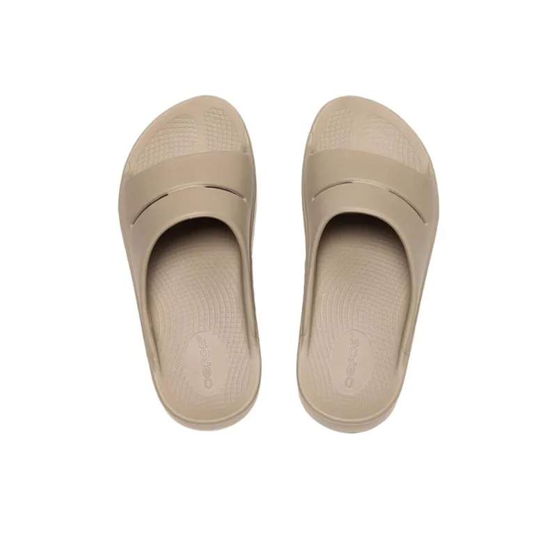 OOFOS Cushioning Slide Slippers Unisex Khaki Brown-3