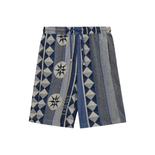 LOEWE SS25 Casual Shorts Men's Blue