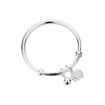Shunqin Silver Building 999 Fine Silver Bangles Kids'