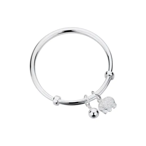 Shunqin Silver Building 999 Fine Silver Bangles Kids'