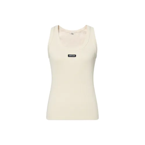 MIU holder miu Tank Tops Women's White
