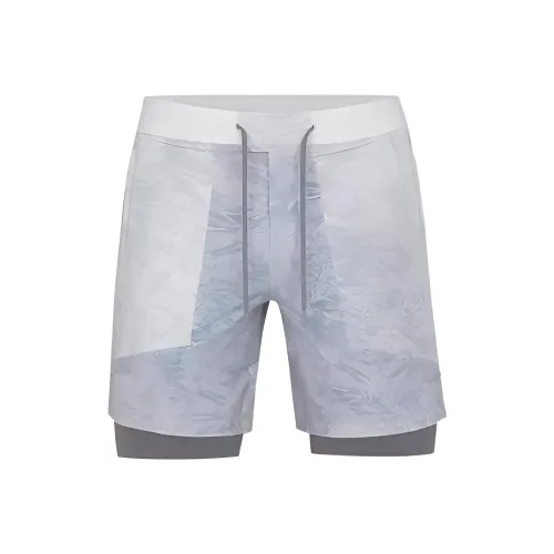 Lululemon License To Train Collection Sports Shorts Men Gradient White Multicolor
