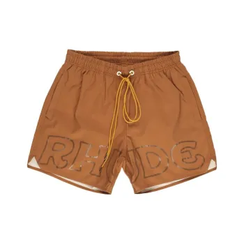 RHUDE Casual Shorts Men's Brown