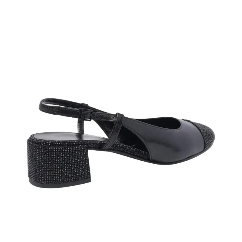 TORY BURCH Chunky Heel High Heels 4.5cm Women's Black-3