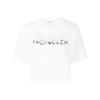 Moncler Crop Tops Women's White