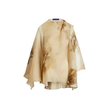 Polo Ralph Lauren Floral Motif Ruffled Blouse