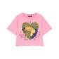 Green Leaf Bird Ice Pink