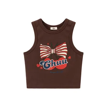 CHUU Tank Top Women's Red Brown