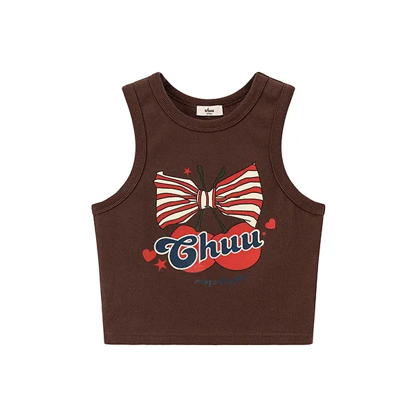 CHUU Tank Top Women's Red Brown-0