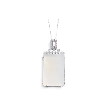 BUDOUXIAOAI Natural Chalcedony Necklaces Unisex