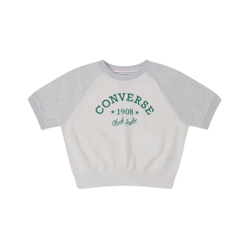 Converse RETRO CHUCK FASHION T-Shirts Women's Gray-0