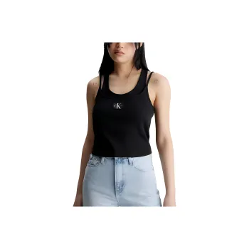 CALVIN KLEIN Tank Tops Europe Version Women's Black