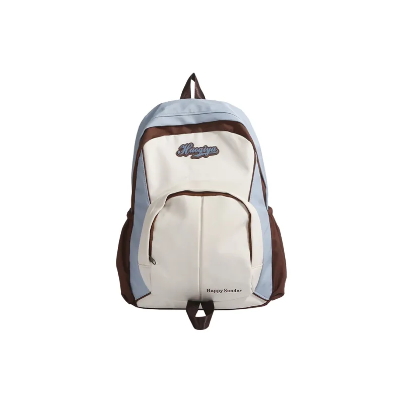 Yalu Nylon Fabric Backpack Unisex Multicolor-0