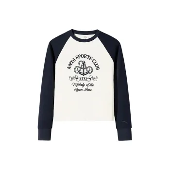 Anta Life Collection T Shirt Women's Warm Jade White/Suanma Blue