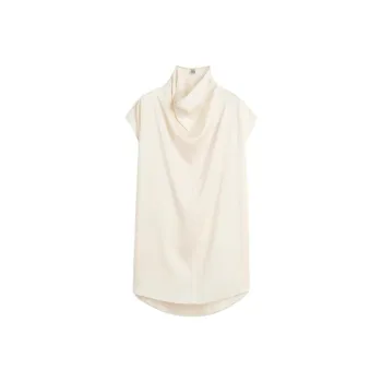 TOTEME Funnel Neck Sleeveless Top