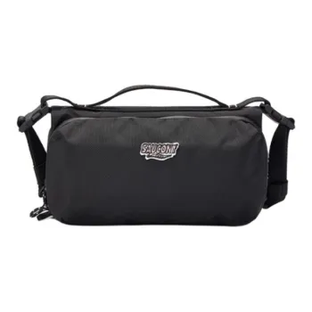 Saucony Travel Lightweight Crossbody Bag Unisex Jet Black/Cyan Bird Gray