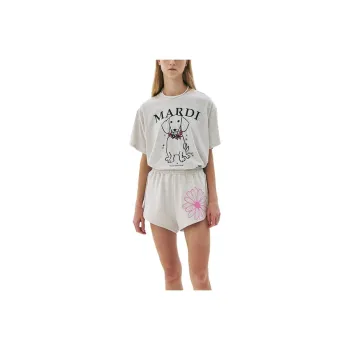 MARDI MERCREDI T Shirts Women's Oats Powder
