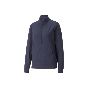 PUMA PUMA X Maison Kitsune CLOUDSPUN Rockaway Half-Zip Golf Sweatshirt Women's T-Shirt Women's Navy Blue
