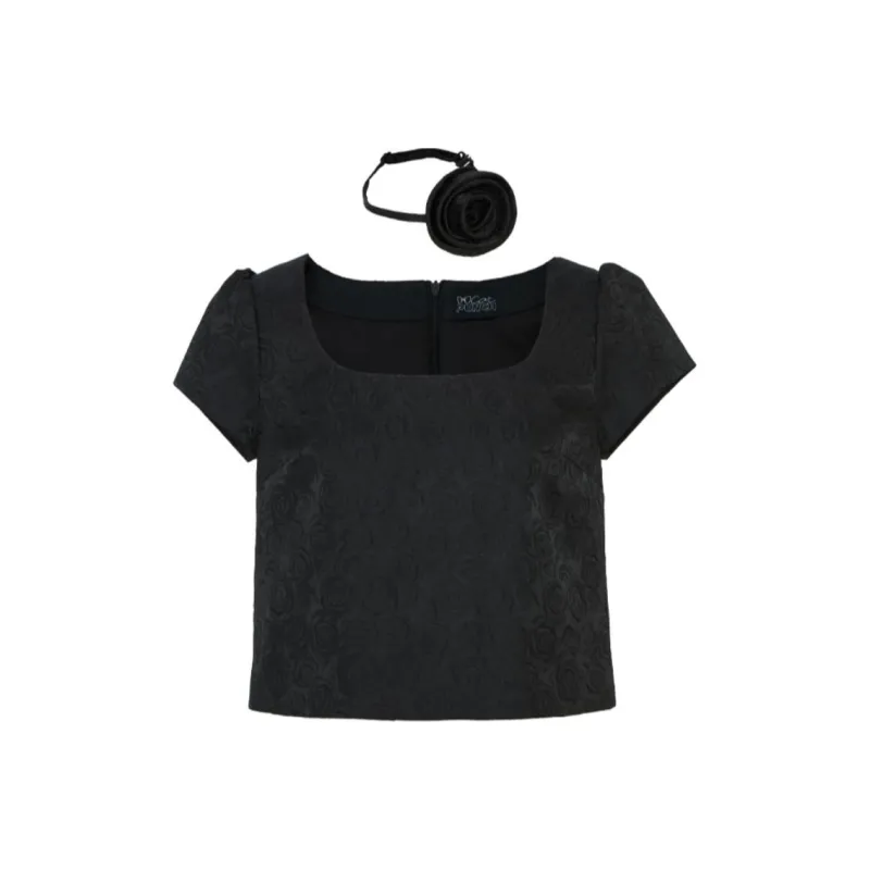 CatPunch T Shirts Women's Black-0