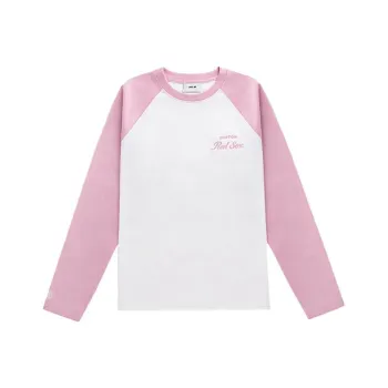 MLB Boston Red Sox Raglan Sleeve T Shirt Women's Hemp Pink
