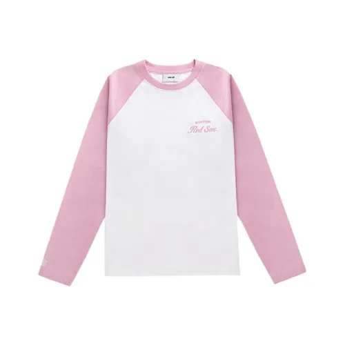 MLB Boston Red Sox Raglan Sleeve T Shirt Women's Hemp Pink