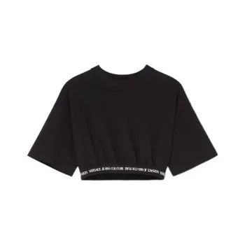 VERSACE JEANS COUTURE Crop Tops Women's Black