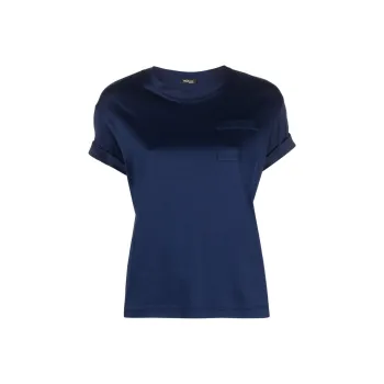 KITON Patch pocket Cotton T shirt