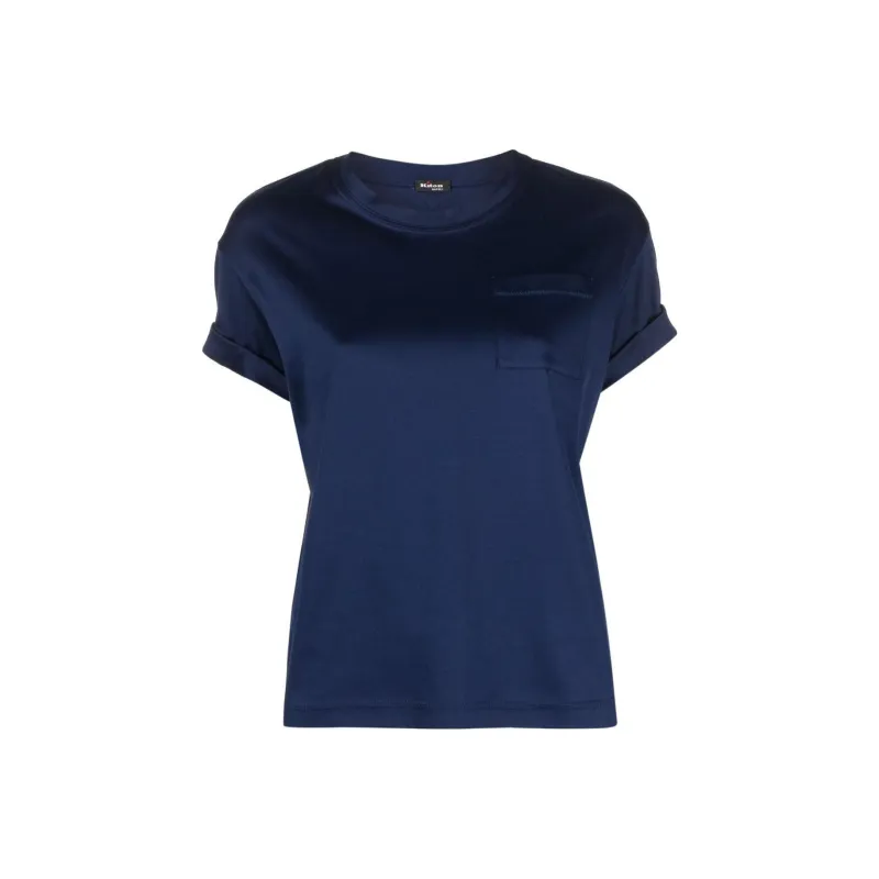 KITON Patch pocket Cotton T shirt-0
