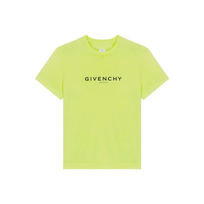 Givenchy Reverse T Shirt 'Fluo Yellow'-0